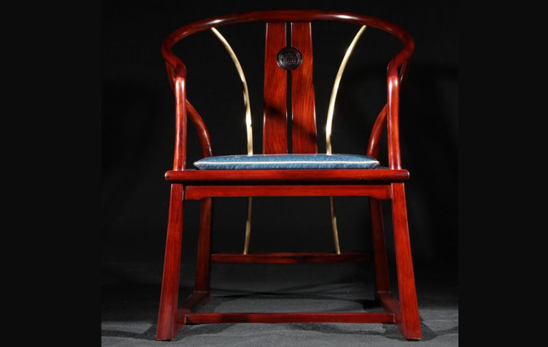 红酸枝和平圈椅